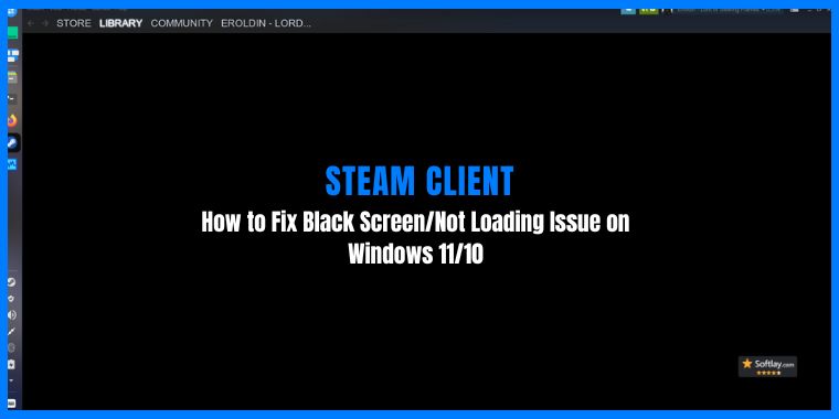 Steam Not Loading/Steam black Screen